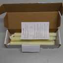 Homemory 6 Pack Flameless Taper Candles, No Remote, Realistic Flickering Battery Operated Candlesticks, Ivory LED Plastic Candle Safe for Weddings, Table Decor, Christmas, and Halloween