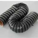 Heat Resistant Automotive Silicone Flexible Brake Cooling Air Ducting Induction Intake Pipe Hose, Inner Diameter 102mm (4"), Length 1 Meter (3.3 Feet), Black