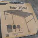 GoSports Mid-Size Table Tennis Game Set - Red or Blue - Indoor/Outdoor Portable Table Tennis Game with Net, 2 Table Tennis Paddles and 4 Balls