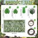 Bucherry 2 Sets Vbs 2026 Jungle Party Decoration 10 x 13 ft Netting with Tropical Rainforest Theme Leaves Artificial Greenery Garland Vine for Hawaiian Luau Rainforest Decorations Indoor Outdoor