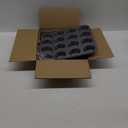 Amazon Basics Nonstick Round Muffin Baking Pan, 12 Cups, Set of 2, Gray, 13.9x10.55x1.22"