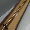 1 1/8 Inch Diameter Curtain Rods 36 to 72 Inches(3-6ft), Telescoping Heavy Duty Large Drapery Rod with Adjustable Aluminum Alloy Bracket, Solid End Caps for Windows Patio Decoration, Brushed Gold