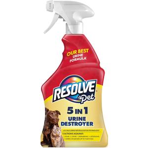 Resolve Pet Specialist Urine Destroyer Carpet Cleaner Spray  Urine Eliminator for Pet Stains & Odors Up to 7 Days Old, 22oz