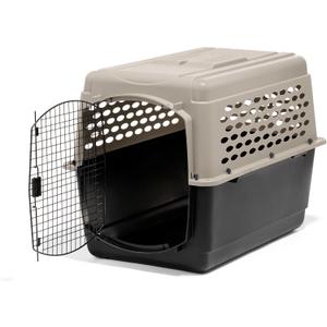 Petmate Vari Dog Kennel - Portable Dog Carriers & Crates for Large Dogs, Airline-Friendly, Durable Plastic, Pet Carrier For Home and Travel, 40 Inches, Taupe and Black