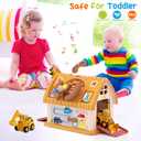 Toys for 1-2 Year Old Gifts, Montessori Toddlers Toys with Sound & Lights, 8 in 1 Multi-Functional House Toy for Boys Girls, Early Educational Learning Toy for First Birthday