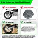 16'' Wheel 90/100-16 3.00-16 Dirt Bike Rear Tire Assembly for 125cc 140cc 150cc KLX140G MX100 105XC 105SX Pit Bike Parts with Brake Rotor 428 Chain Sprocket