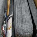 COLAMY Mid Century Modern Accent Chair Set of 2 with Lumbar Pillow, Relaxing Armchair with Solid Wood Frame & Soft Cushion, Reading Leisure Chair for Living RoomBlue