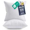 26x26 Pillow Inserts, Set of 2, White,Cover: 100% cotton,Filling:100% Polyesters – Indoor Decorative Throw Pillows for Bed, Sofa & Couch – Soft, Supportive & Fluffy Cushion Inserts
