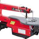 16-Inch Variable Speed Scroll Saw with Tilting Worktable 0-45°, Dust Port for Home Woodworking, Crafting Acrylic, and Making Detailed Cuts