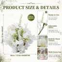 Sosation 2 Pcs Free-Standing Wedding Aisle Artificial Flower, 24" x 28"