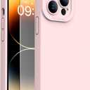 Magnetic for iPhone 14 Pro Case with Screen Protector - Wireless Charging Compatible - Upgraded Camera Protection - Silicone Shockproof Protective Phone Case for iPhone 14 Pro - Pinky White