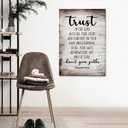 PHAMTE Proverbs 3 5-6 Trust In The Lord With All Your Heart Christian Wall Art, Bible Verse Scripture Wall Decor, Christian Religious Print Framed Canvas Wall Art Home Room Office Church Decor 24x36in