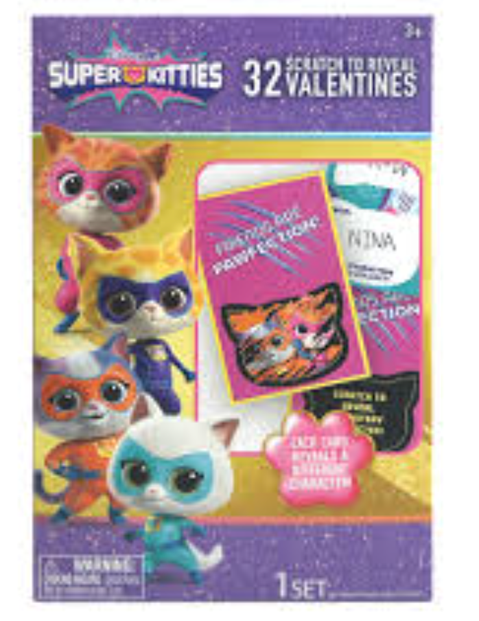 Disney Jr Super Kitties Scratch to Reveal Valentine Card
 2 Pack