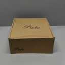 Putu Platform Boots for Women,GoGo Boots,Square Toe Chunky Heel Ankle Boots Pull on Booties (7.5, Black)