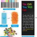 Magnetic Chalkboard Contact Paper for Wall, 79"x18" Self-Adhesive Blackboard Wallpaper Peel and Stick Wall with 93 Pcs Kit for Kids, Magnet Wall Sheet with Kit for Home Playroom