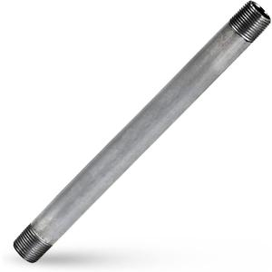 Supply Giant QDHM1124 Steel, Pre Cut Industrial Pipe Schedule 40 Threaded Fitting, 1-1/4'' x 24", Galvanized