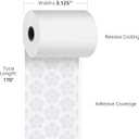 Sticky Thermal Receipt Paper 3 1/8" x 170' | 6 Rolls Linerless Wrinkle-Free Adhesive | For TOAST POS, Epson TM-L90 Sticky Label Paper, Kitchen Order, Delivery & Shipping Labels | Residue-Free
