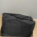 Golf Cart Cover Enclosure 4&6 Passenger, Golf Cart Cover for Yamaha Club Car EZGO, Waterproof 600D Oxford Rain Cover, Transparent Tail Light Panel, Foldable Door,4-Sided Clear Windows (Black)