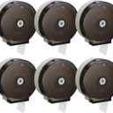 Layhit 6 Pack Toilet Paper Holder Wall Mount, Toilet Paper Towel Dispenser, Commercial 9" Jumbo Plastic Tissue Dispenser with Key Wall Lock for Bathroom, Office, Restaurants