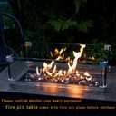 GASPRO 20 lbs Fire Glass for Propane Fire Pit, 1/2-Inch Reflective Fireplace Glass Rocks for Fire Pit Table, Copper