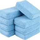 AIDEA Microfiber Applicator Pad-8Pack, Car Wash Sponge, Premium Microfiber Sponge and Cleaning Pads, Perfect for Effortless Wax, Sealant, and Conditioner Application, Car Detailing Supplies, Blue, 3 Pcs