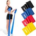 Exercise Bands for Physical Therapy | Resistance Band for Fitness, Yoga, Pilates | Long Resistance Bands for Working Out | Elastic Band for Exercise | Stretch Band