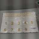 Photo Advent Calendar with Pockets, Christmas Calendar Countdown, Embroider Numbers Felt Photo Advent Calendar w/ 25 Small Pockets, Advent Calendars for Holiday Tradition (Gold)