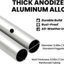 Feather Flag Pole Kit, 11FT Tall Aluminum Swooper Flagpole Set Fits 8FT Flags with Heavy Duty Ground Spike Base for Outdoor Advertising Custom Feather Flags (No Flag Included)