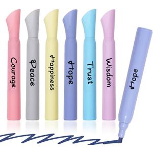 4 x Highlighters Assorted Colors, 6 Pack Tank Style Highlighters, Chisel Tip, No Bleed Bible Highlighter Markers for Teacher Students, Classroom Must Have, School Supplies