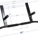 Joist Mount Pull Up Bar with Pull Up Assistance Bands - Commercial Gym Quality Pullup Bar with 41" Loop Exercise Pull-Up Assist Bands