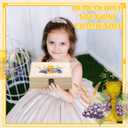 First Communion Wooden Box Keepsake Baptism Memory Box Gift First Holy Communion Jewelry Storage for Baptism Memory Keepsake， 8.5 x 6 x 3 inches(Elegant Feast)