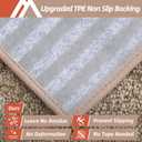 COSY HOMEER Edging Stair Treads Non-Slip Carpet Mat 28inX9in Indoor Stair Runners for Wooden Steps, Edging Stair Rugs for Kids and Dogs, 100% Polyester TPE Backing (15pc, Beige)