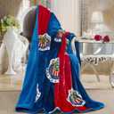 Chivas Silk Touch Sherpa Lined Throw Blanket 50x60