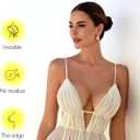 Niidor Adhesive Nipple Covers for Women Seamless Invisible Pasties Reusable Silicone Breast Petals for Daily Wear (Small, 2 Pairs-a-caramel)