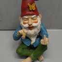 Mood Lab Garden Gnome - Relaxed Gnome - 9.6 Inch Tall Statue Lawn Garden Figurine - for Outdoor or House Decor