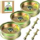 3 Pack 539132728 Idler Pulley Replaces 589766102 Husqvarna Idler Pulley 589766101 539112196 539131148 for Husqvarna 46" 48" 61" 54" Z246 RZ4623 MZ61 MZ6128 MZ52 MZ54 RZ46i RZ4824f Z248f Decks