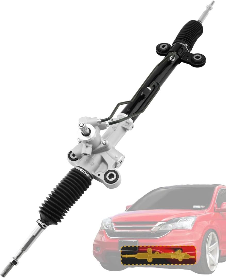 Hydraulic Power Steering Rack and Pinion, Compatible with 2007-2011 Honda CR-V 2.4L(Except Japan Built Vehicle), Power Steering Gear Rack Assembly, Replace#97-2749, 972749, 53601SXSA01, 53601SXSA03