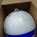 Mooring Buoy Boat Mooring Ball Float with Reflective Blue Stripe to Protect Boat,12/15/18 Inch Illuminated Buoy