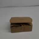 Qilery 50 Pcs Christmas Mini Paper Gift Bags Bulk with Tissue Paper Small Gift Bags with Handle and Tags for Birthday Wedding Thanksgiving Christmas Party Business(Brown,4.7 x 2.4 x 3.9'') (1 count (Pack of 50))