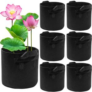 Lily Plant Pots for Pond, 6Pack Aquatic Planter for Pond, Durabl Breathe Reusable Fabric Plant Pots for Aquatic Plants, Potato