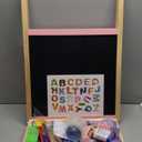 Wood Easel for Kids, All-in-ONE Adjustable Easel with Art Supplies, Magnetic Double Sided Whiteboard & Chalkboard, Ideal Christmas, Birthday Gift for Boys & Girls Age 3, 4, 5, 6, 7, 8+ Years Old