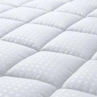 Waterproof Mattress Topper - 3D Air Fabric – Noiseless, Breathable, Washable, Cooling Mattress Topper Elastic Fits up 8'' to 21'' Depth - White Bed Cover 39"x75" (Twin)