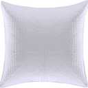 Levtex Home - Cross Stitch - 100% Cotton - Euro Shams Set of Two - (26x26in.), No Insert - Bright White