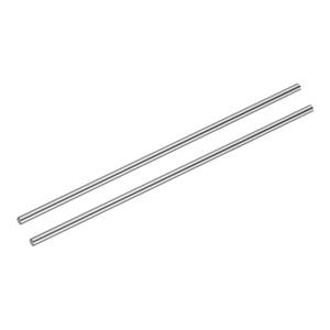 uxcell 2 Pcs Linear Motion Rod Shaft Guide 8mm x 370mm (0.315" x 14.57") Hardened Chrome Plated Steel Linear Rail Rod for 3D Printer, CNC Machine