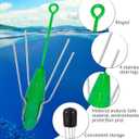 4 PCS Sputnik Sinkers Surf Fishing Weights, Lead Sputnik Weights for Surf Fishing with Long Tail, Surf Casting Fishing Sinkers and Weights in Saltwater Catfish Beach Sand Ocean Fishing (Green-1oz)