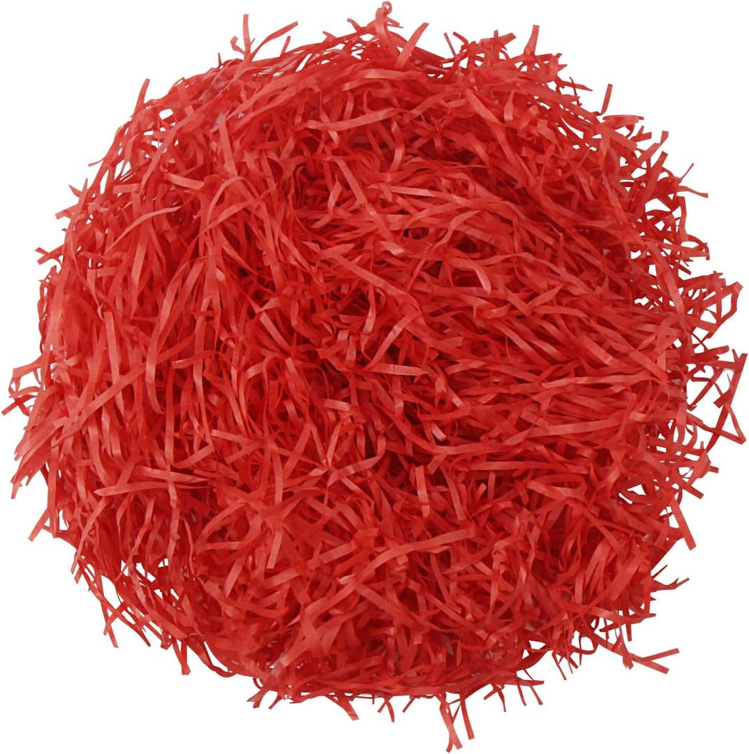 DIYASY Red Shredded Paper for Gift Box,1/2 LB Valentine Grass Basket Filler Crinkle Cut Easter Tissue Paper for Christmas DIY Gift Box Packaging