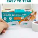 General Medi Soft Paper Surgical Tape 1" x 10.9 Yards, Gentle Adhesion (12 Rolls)