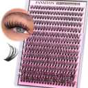 FANXITON Lash Clusters 280 Pcs Wispy Lash Clusters D 8-16 MM Mix Natural Eyelash Clusters 40D Individual Eyelash DIY Lash Extensions at Home(40D)