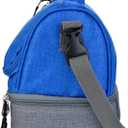 LunchBots Duplex Insulated Lunch Bag - Dual Section Design Fits Uno, Duo, Trio, Quad, Rounds, Bento Cinco Perfectly - Roomy Thermal Lunch Bag - Royal
