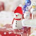 Amosfun 10Pcs Mini Knit Christmas Hat Small Santa Claus Cap Xmas Party Hat Ornament for Decoration Red